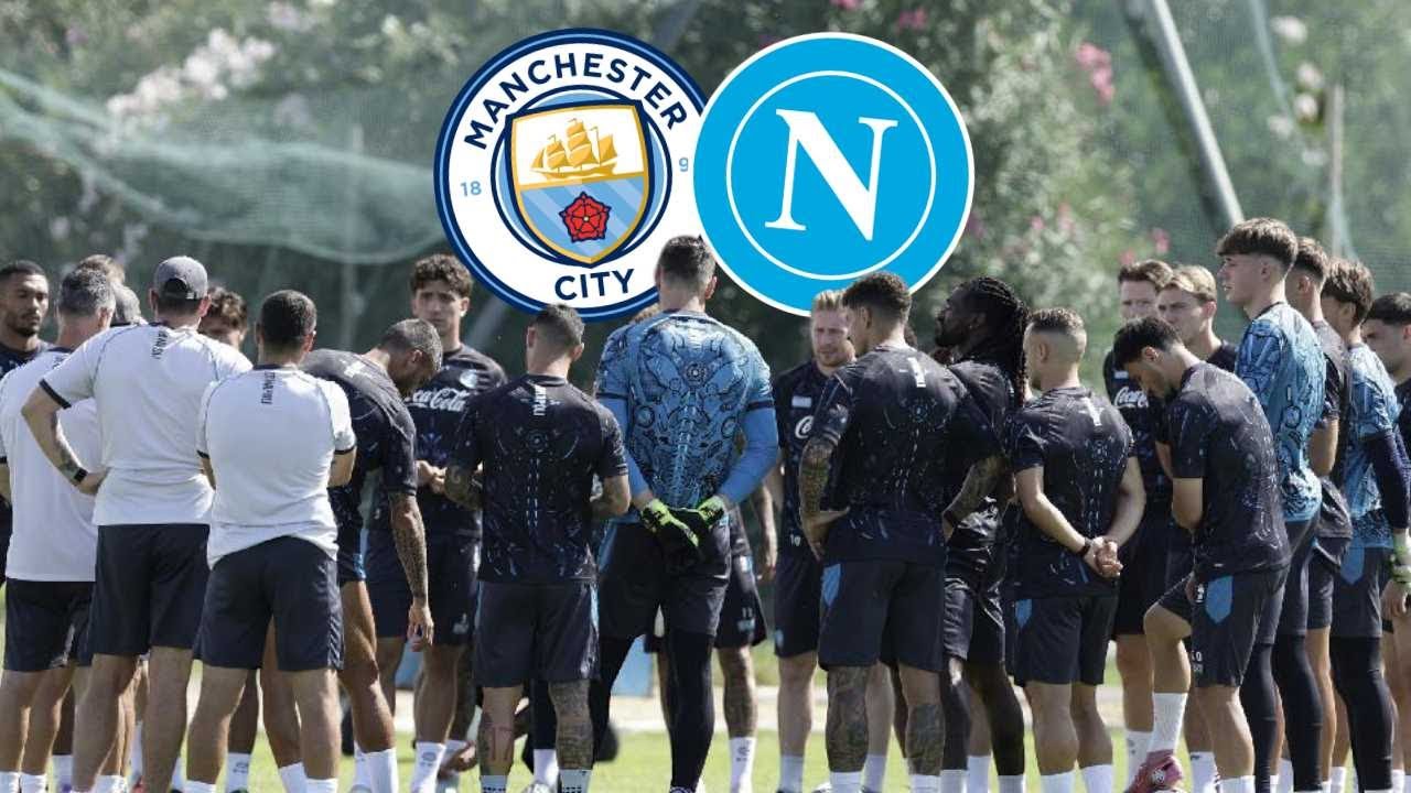 Discorso di CONTE prima di City-Napoli ⚽🏋️ Ultimo allenamento a Castel Volturno