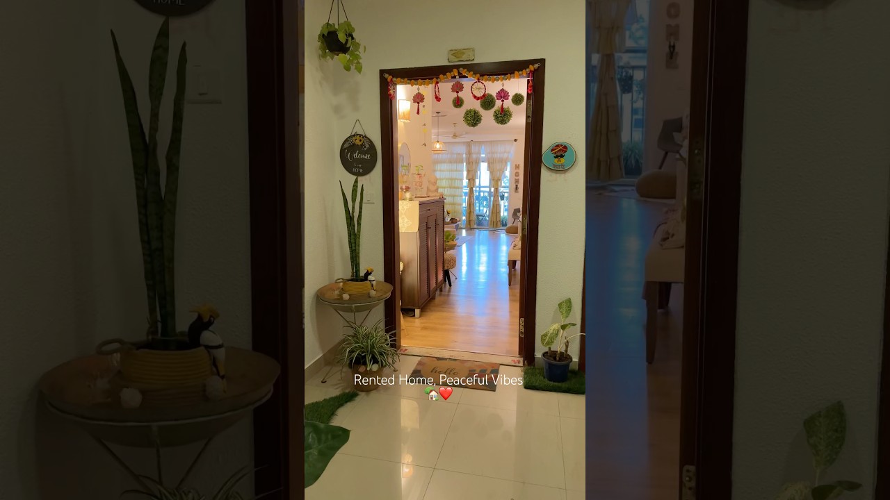 My Rented Home🥹🏡 #shorts #youtubeshorts #homedecor #hometour #livingroom #home