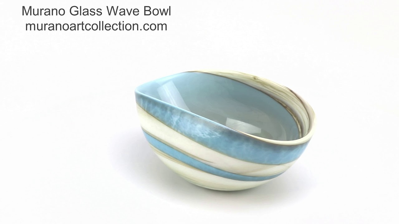 58111 Murano Glass Wave Bowl