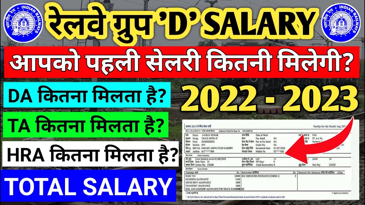 Group D Salary | RRB Group D Me Salary Kitni Hoti Hai | Railway Trackman Salary 2022