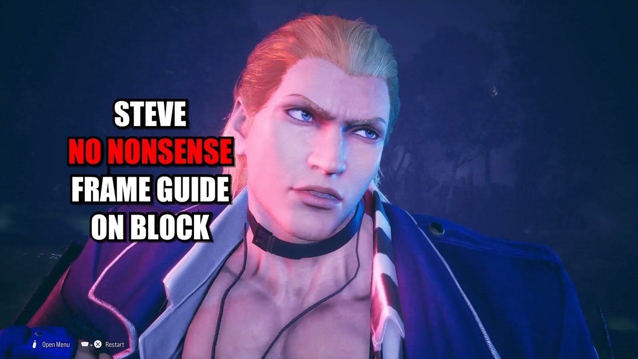 TEKKEN 8  - STEVE against BLOCKED opponent. FRAME DATA learn and punish your opponent