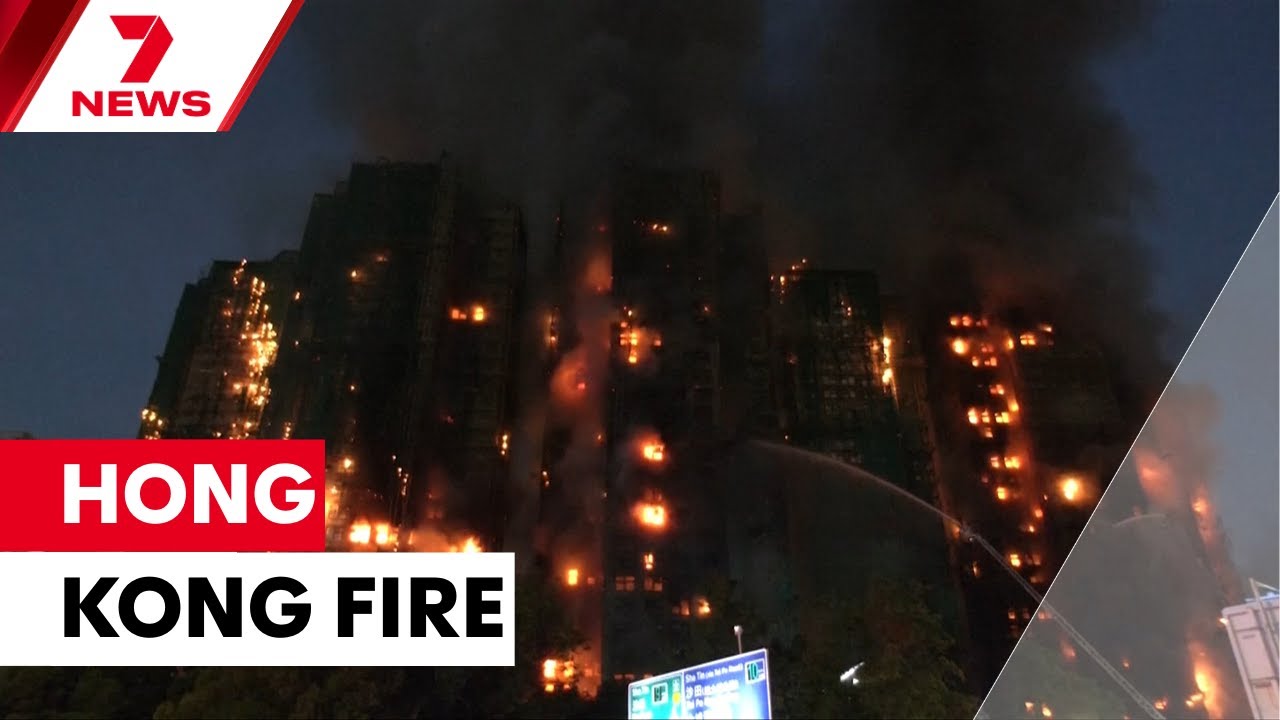 Hundreds missing as Hong Kong high-rise blaze kills 36 | 7NEWS