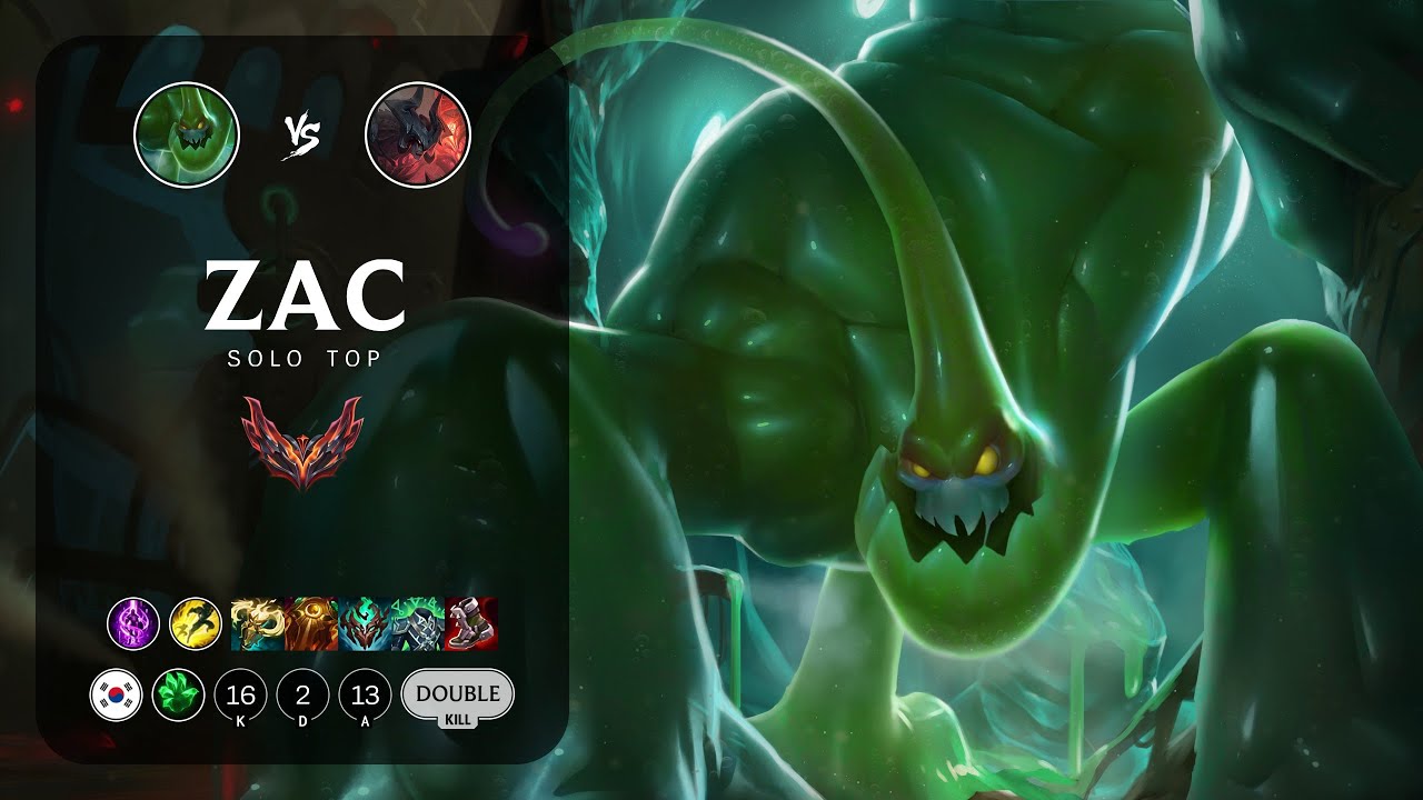 Zac Top vs Aatrox - KR Grandmaster Patch 13.15