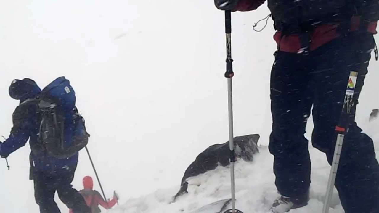 Horrible weather on the summit of Mt. S&uuml;phan, 4.058 m