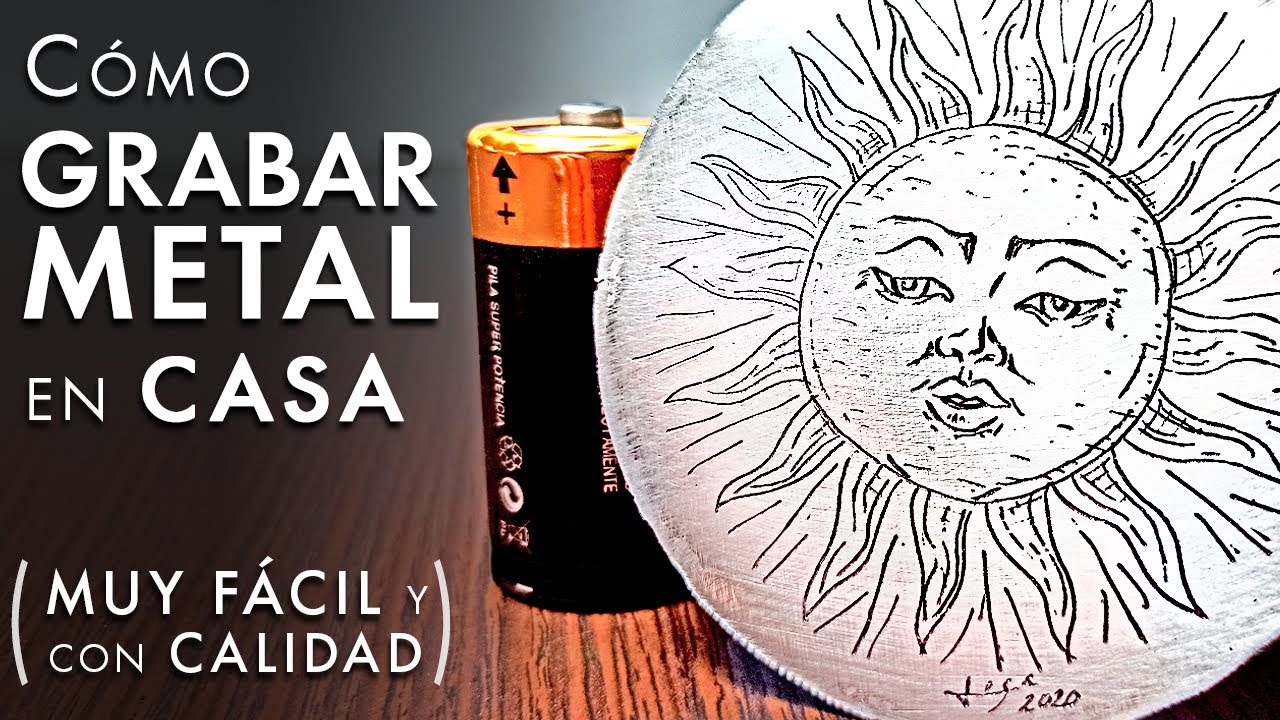 Cómo GRABAR METAL en CASA ✅ (Bien explicado) Fácil, seguro, y con calidad ¡Haz tus grabados caseros!
