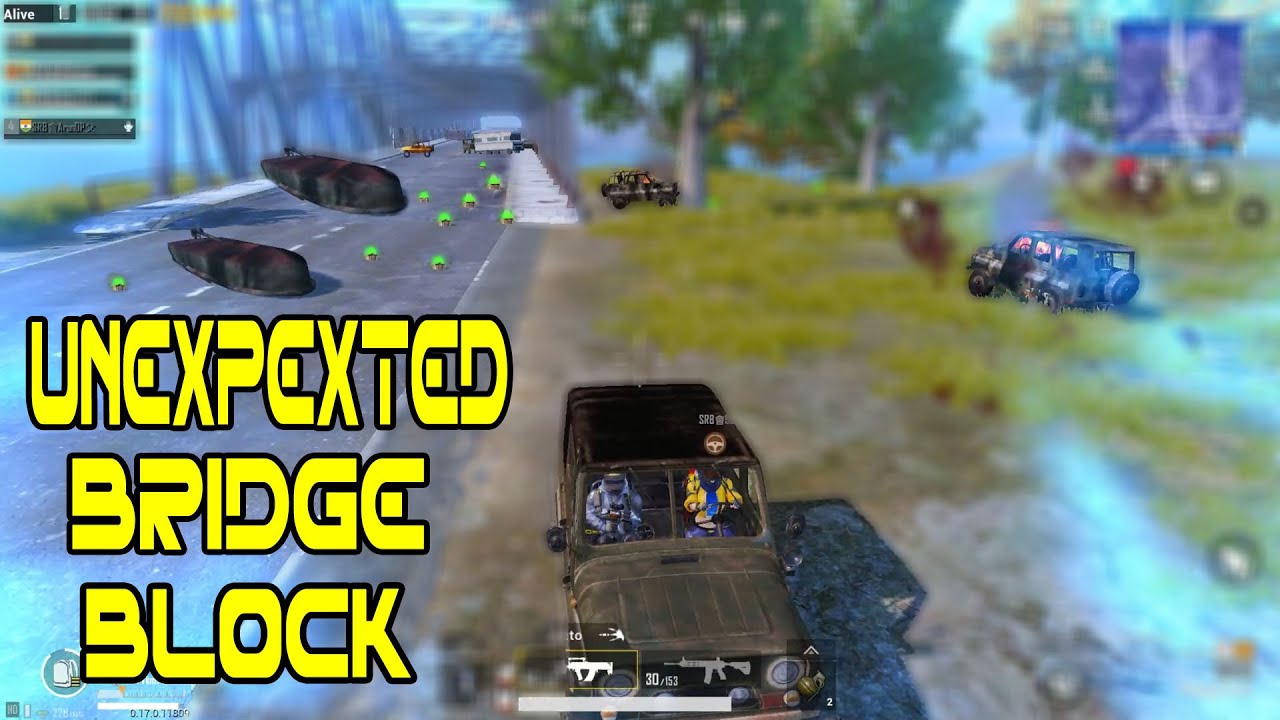 Boat Block At Out Of Zone | Pubg Mobile | UnExpected Fight During Bridge Block By Boat. Must Watch!!