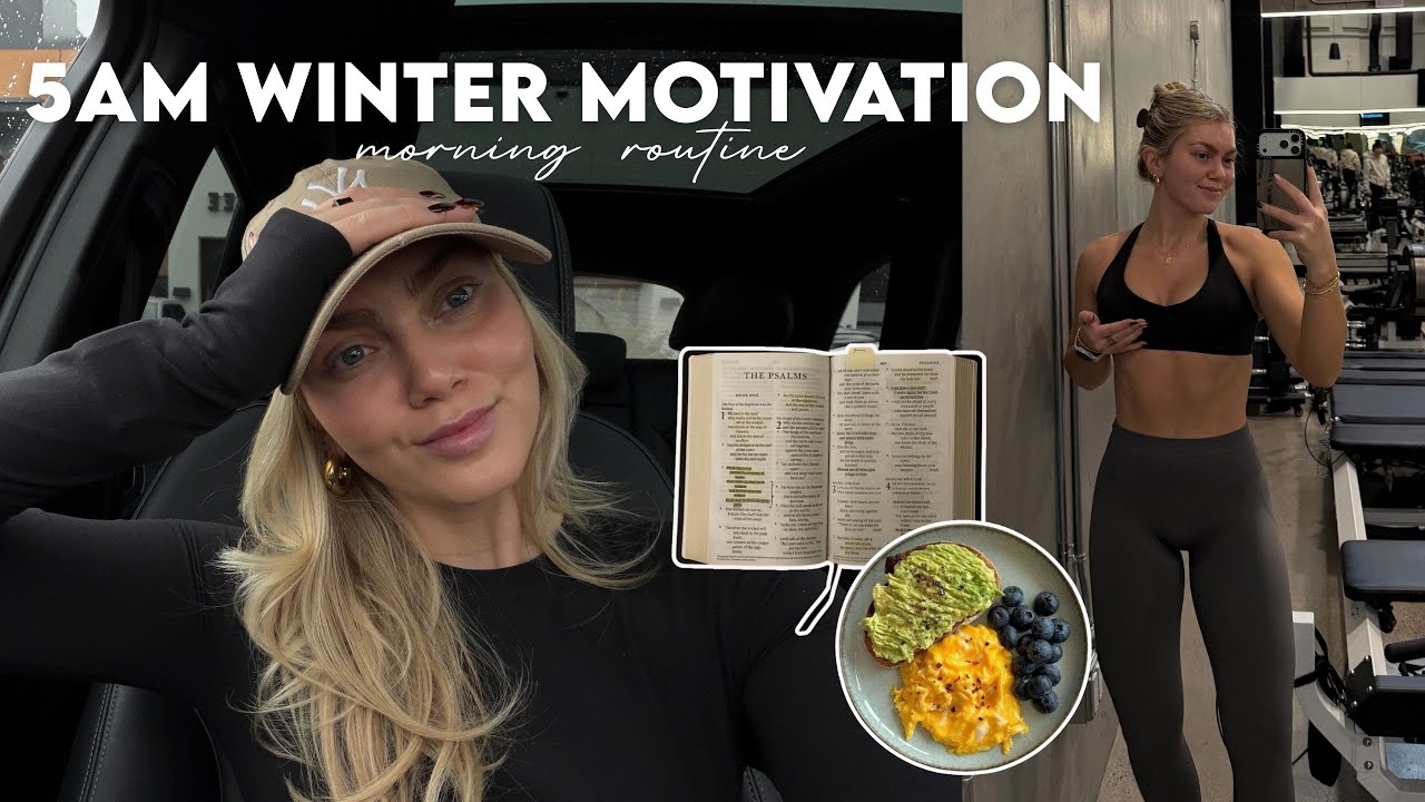 5AM Winter Morning Routine to Stay Motivated & Productive