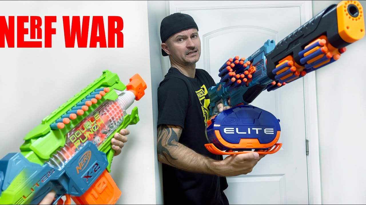 NERF WAR: ПОЕДИНОК РЕБЁНКА ПРОТИВ ОТЦА!