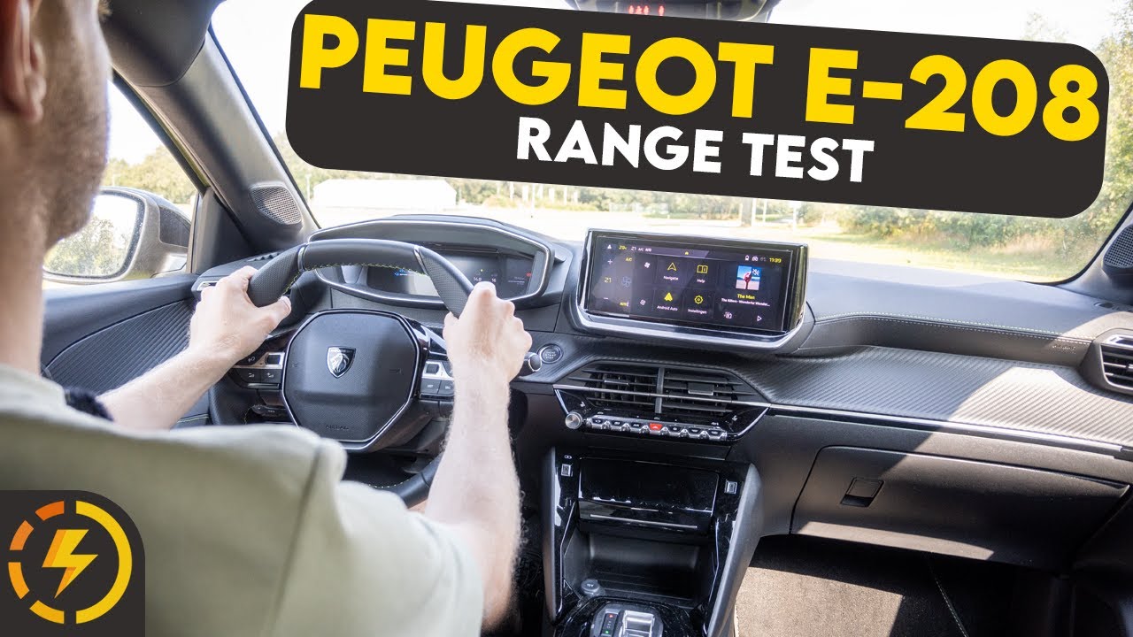 Peugeot e-208 Range Test at 90, 100 and 130km/h