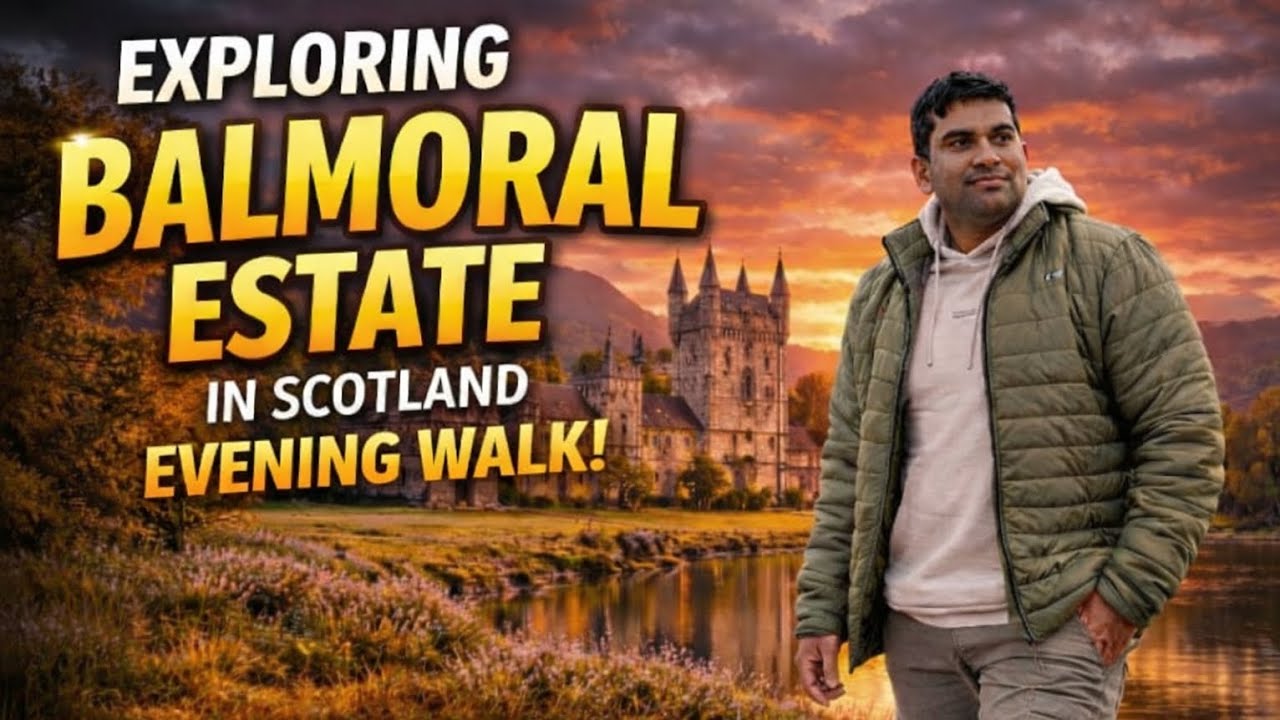 Exploring Balmoral Estate in Scotland /Evening Walk #sinhalavlog #uklife 