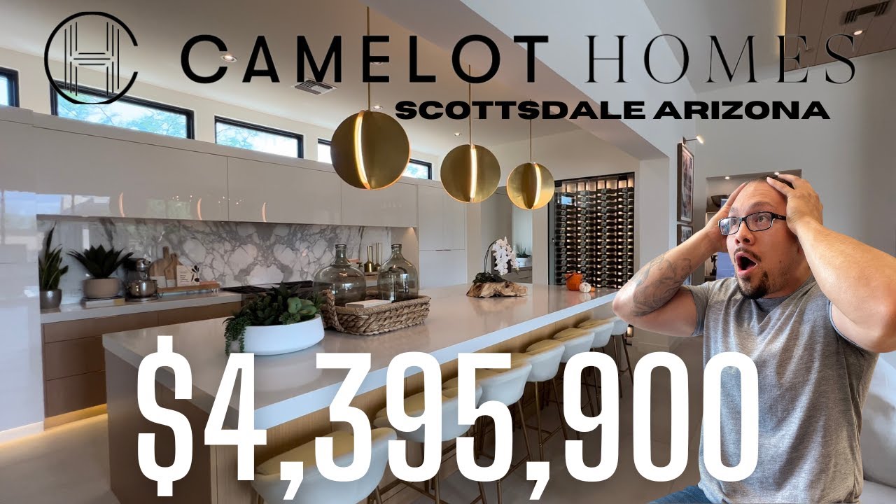 Inside $4,395,900 Scottsdale Arizona | Camelot Homes | Bronco Estates Cavallo Model #scottsdale #az