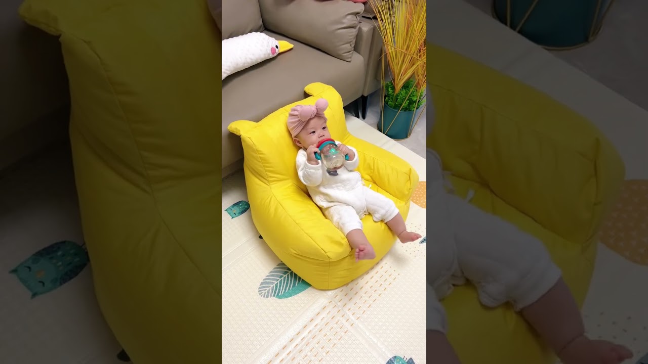 My B#by&rsquo;s First Throne &ndash; The Adorable Sofa for Little Sitters!#shorts #babysleep