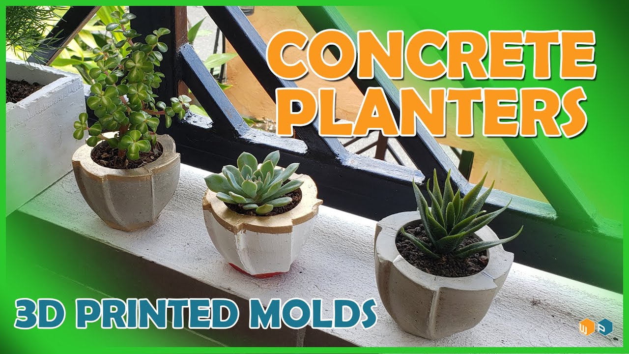 3D Printing Concrete Planter Molds | Molde Maceteros de Cemento | Impresos en 3D |