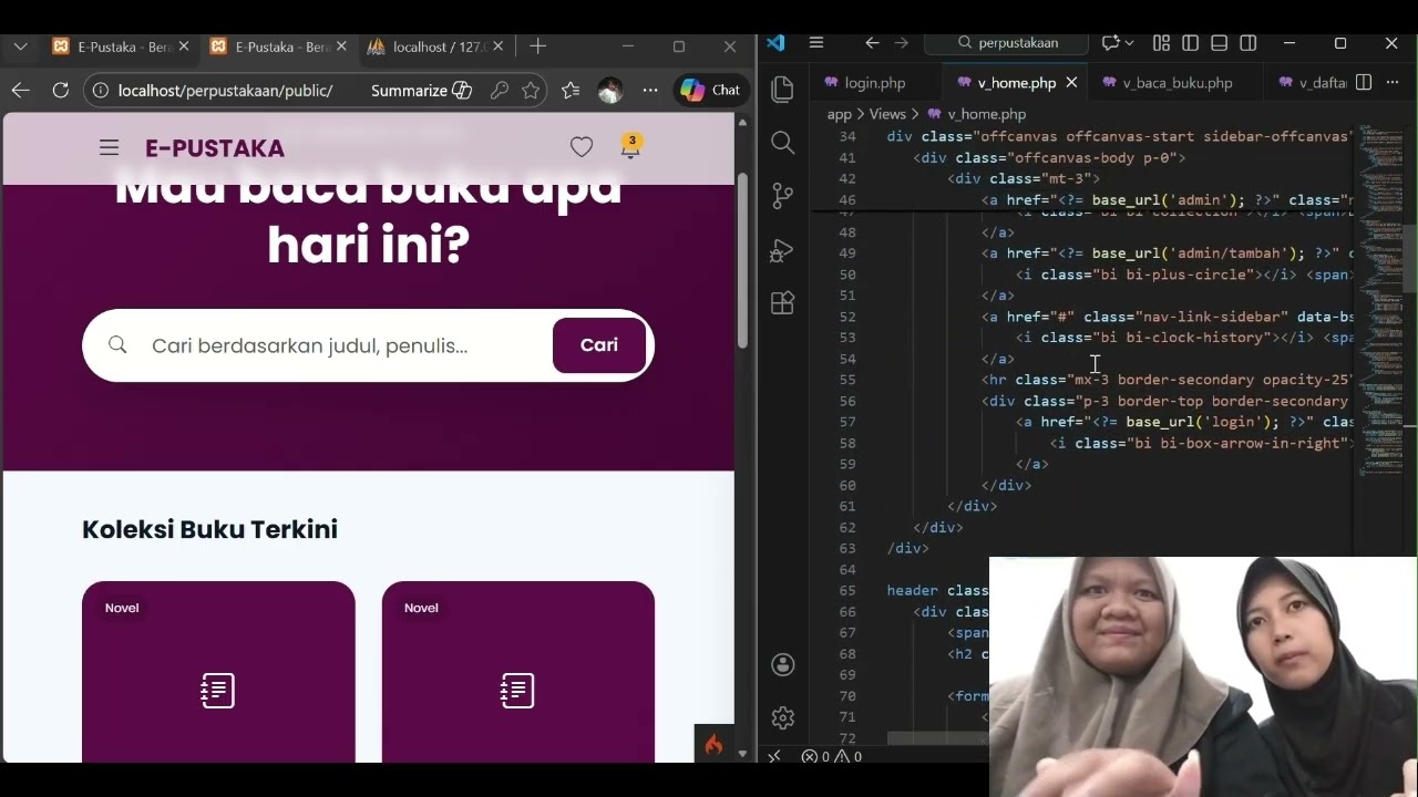 TUGAS PROJECT UAS APLIKASI WEB PERPUSTAKAAN MENGGUNAKAN CI4