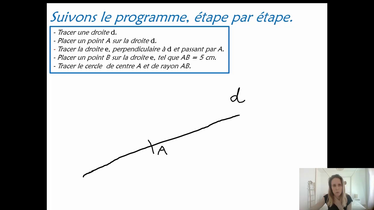 Géométrie : Le programme de construction Partie 2