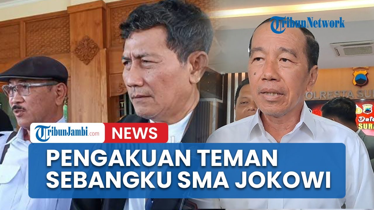 Pengakuan Teman Sebangku Jokowi Saat SMA, Diperiksa Di Polresta Solo, Ijazah Miliknya Juga Disita