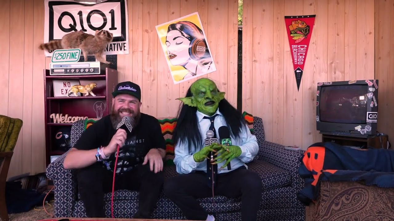 John Goblikon of Nekrogoblikon stops by the Q101 basement at Riot Fest 2024