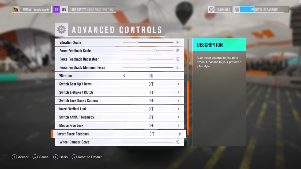 Forza Horizon 3 Logitech g25/27 settings