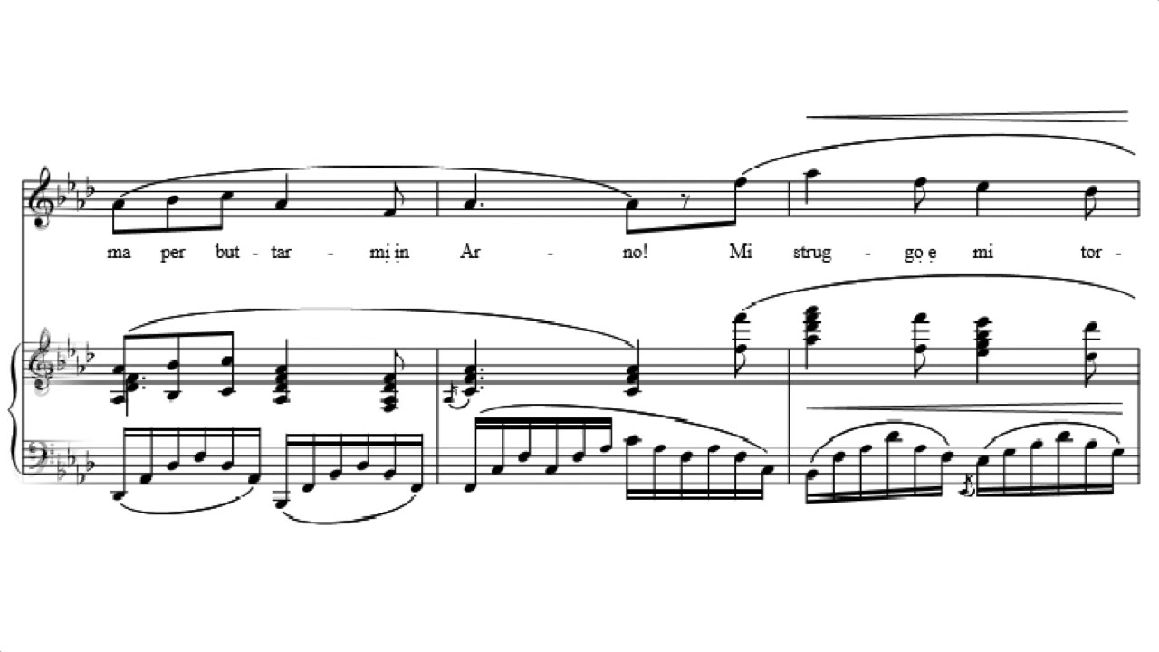 Karaoke Opera: O Mio Babbino Caro - Gianni Schicchi (Puccini), Orchestra only with printed music