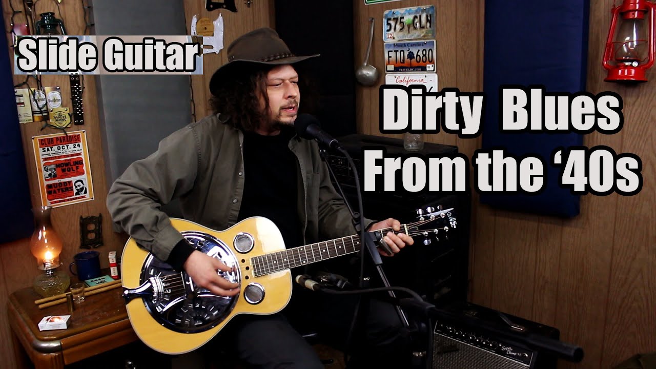 A Dirty Blues Song from the 1940s - Slide Guitar - Edward Phillips