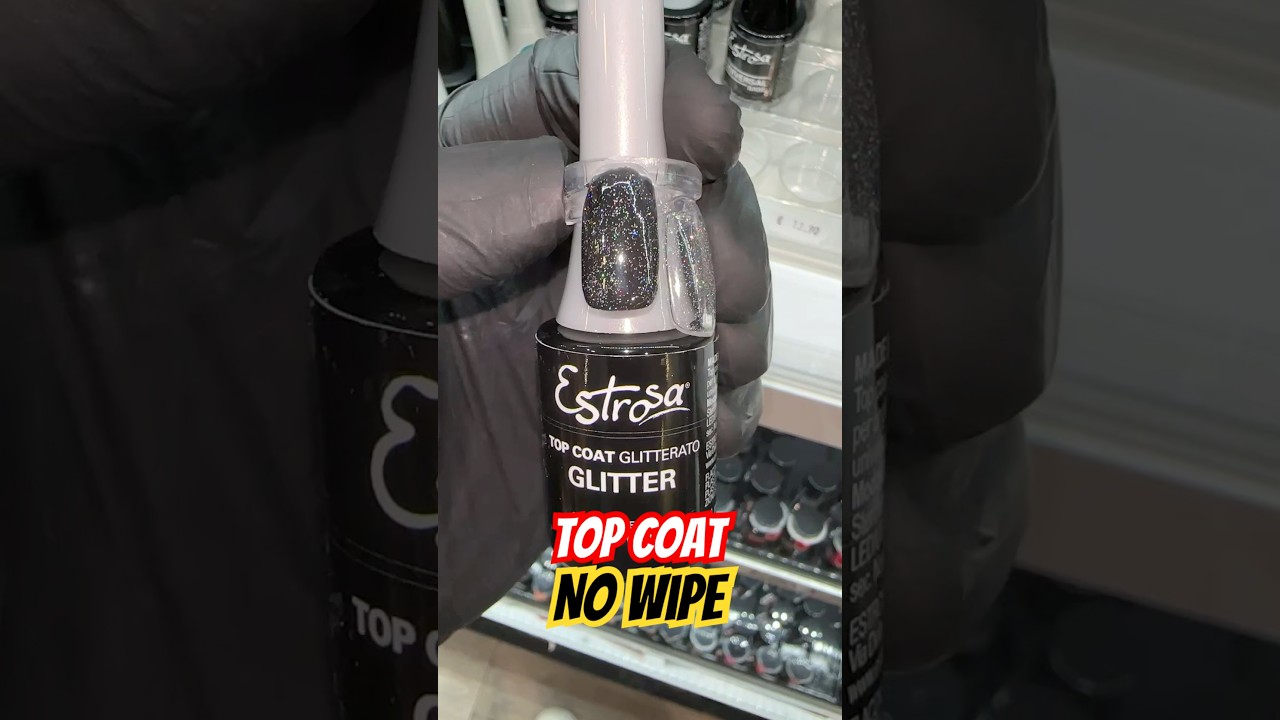 Top Coat Unghie Glitterati senza strato di dispersione. #nails #nailgelart #nailart #beauty
