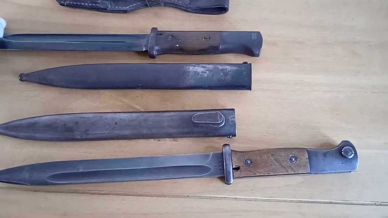 WW2 German K98 matching numbers bayonets #history