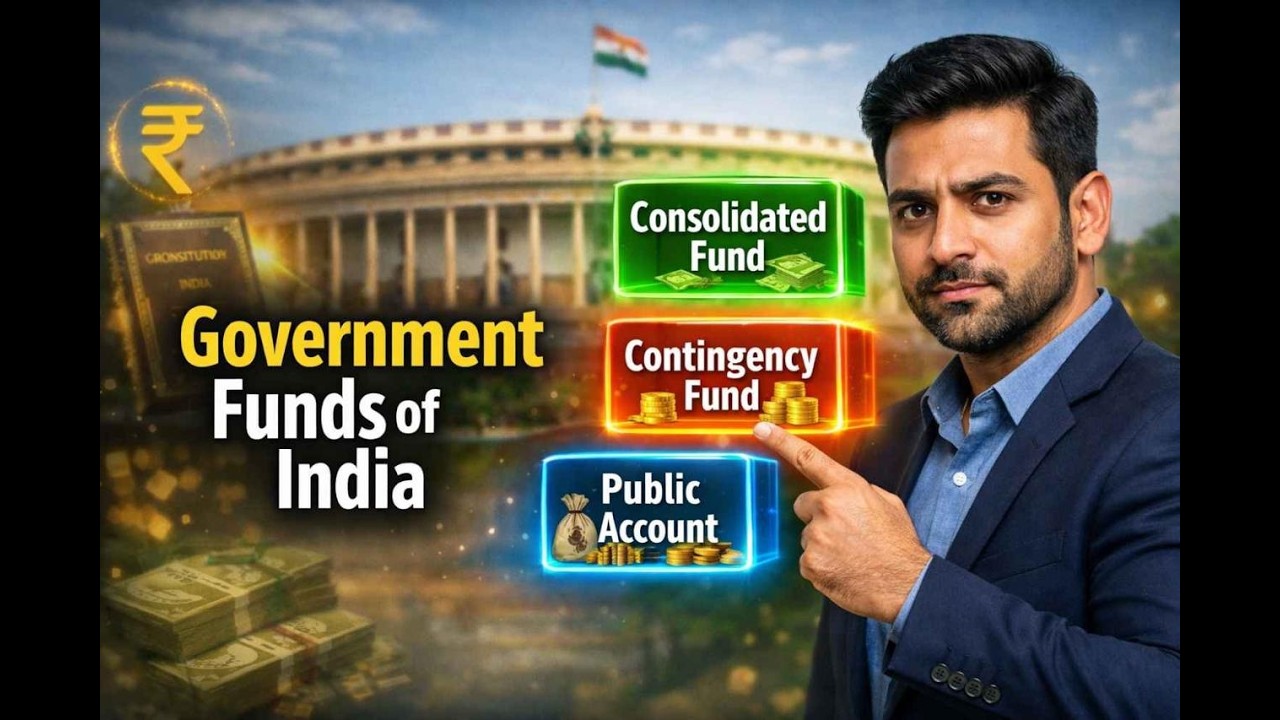 Consolidated Fund vs Contingency Fund vs Public Account | Indian Polity Explained Clearly 🇮🇳