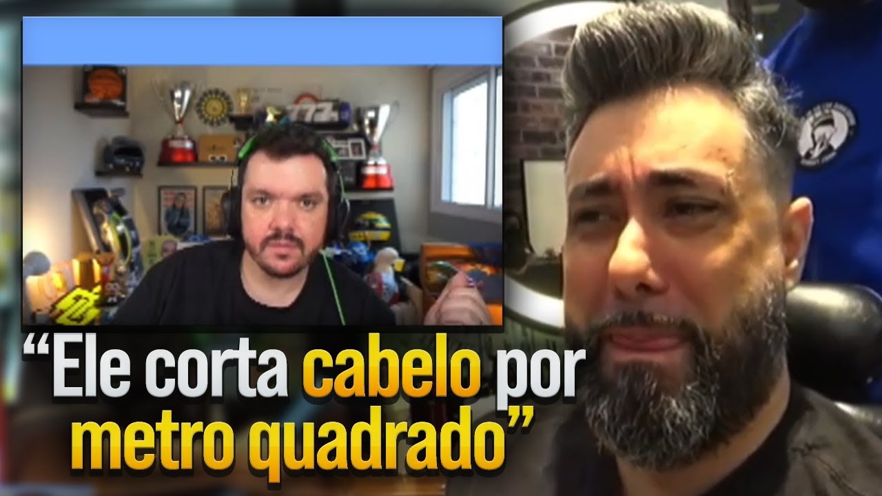 GAULES reage ao CID CIDOSO zoando o TAMANHO DA CABE&Ccedil;A no cabeleireiro