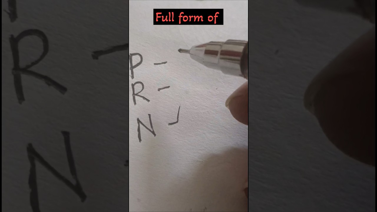 PRN full form #shorts #learnenglish #english #fullform #learnfullforms #acronyms #viral #short