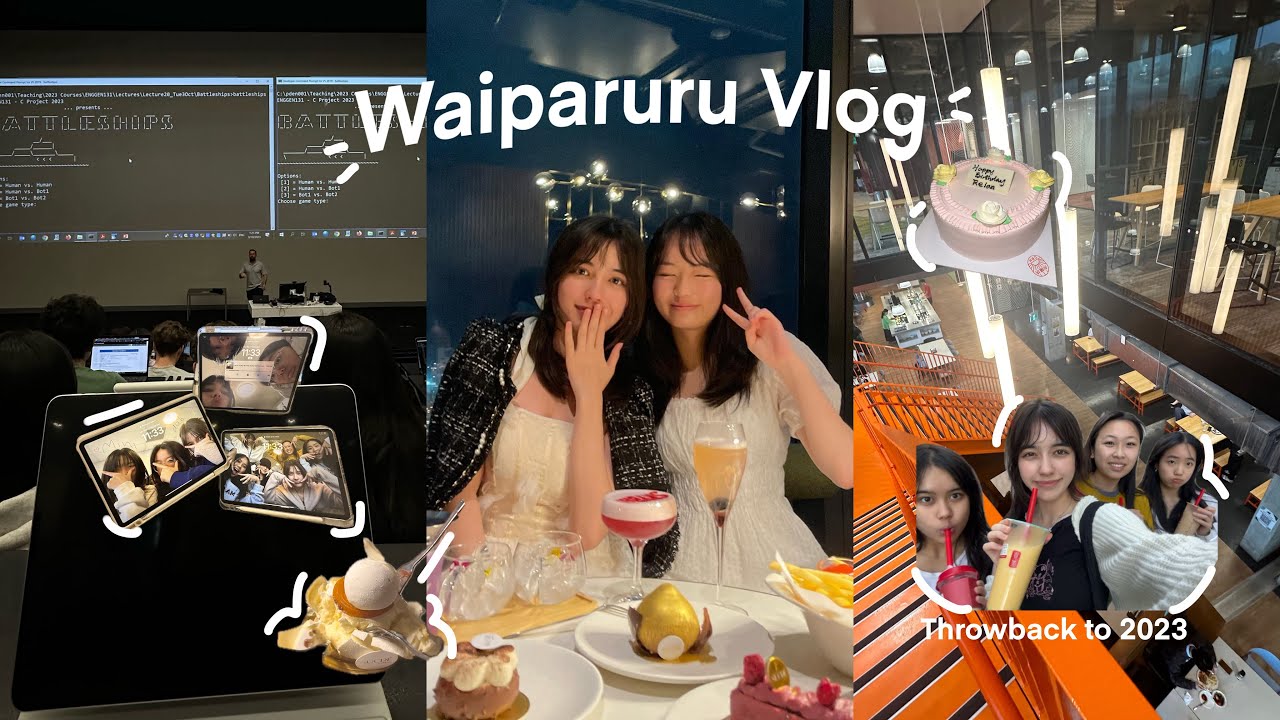 waiparuru hall life 🏫 part 1 engineering uoa, sky tower views, waipa food