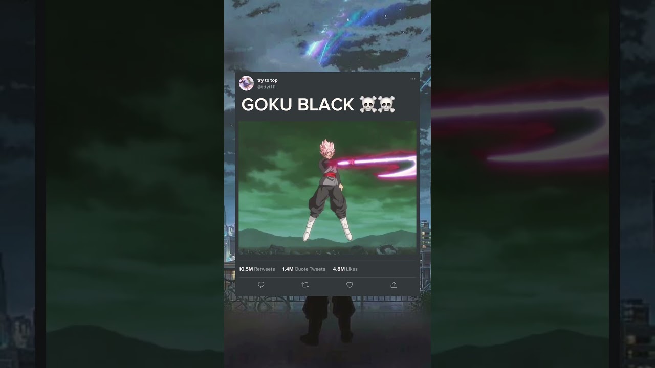 Even Goku Black Was Surprised ☠️☠️ #dbs#dbz #dragonballsuper #animieedit #gokublack #vegeta #shorts