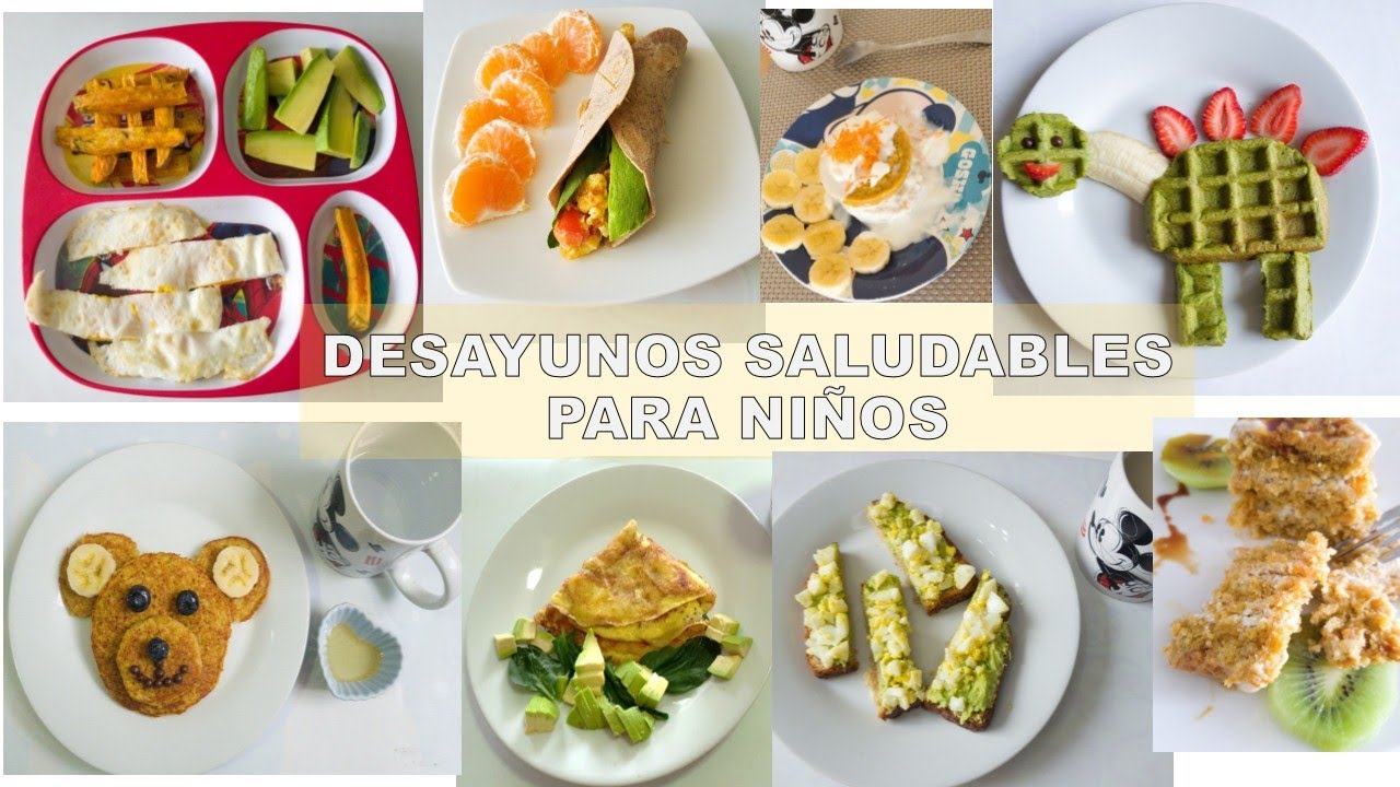 7 DESAYUNOS SALUDABLES PARA NIÑOS y adultos / recetas fáciles y rápidas
