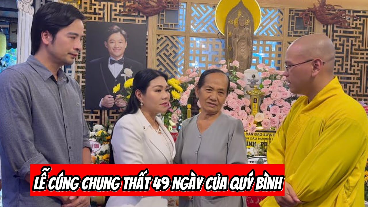 Vừa đáp máy bay từ Mỹ, Ngọc Huyền đến ngay chùa dự lễ chung thất 49 ngày của người em Quý Bình