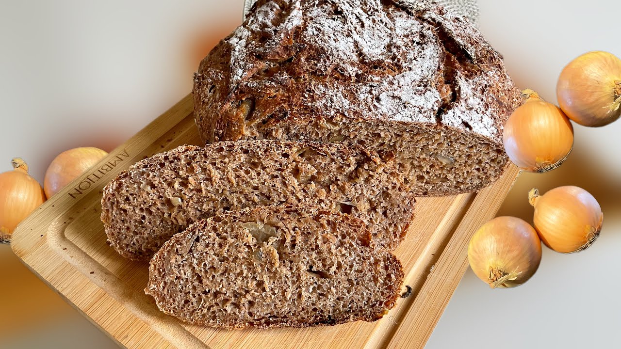 Pan con Cebolla 😋Pan Alemán! #recetas