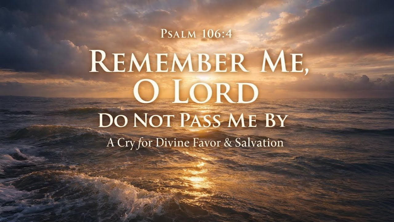Remember Me, O Lord (Psalm 106:4) | Do Not Pass Me By – A Cry for Divine Favor & Salvation