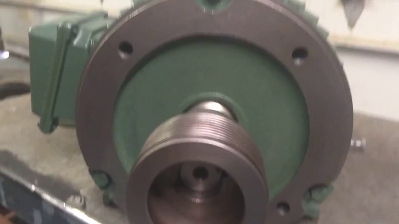 Emcoturn 140 - Encoder and spindle motor adapter plate