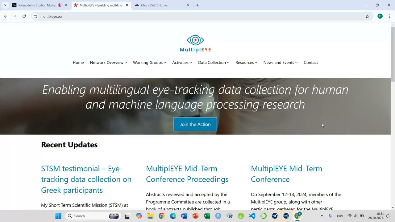 Webinar - MultiplEYE Experiment Implementation