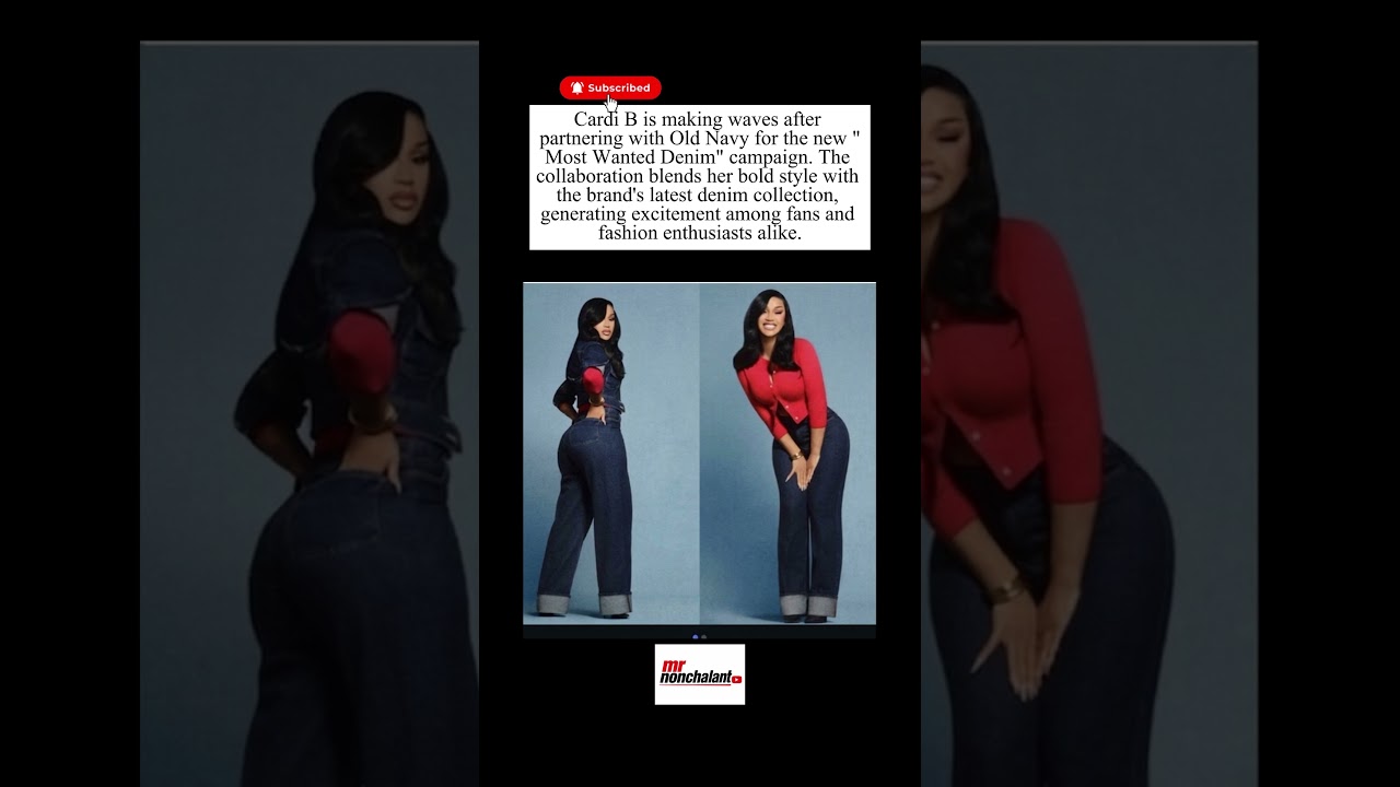 Cardi B's HUGE Old Navy Deal! 👖🔥 New Denim Campaign Has Fans Obsessed! #CardiB  #shorts