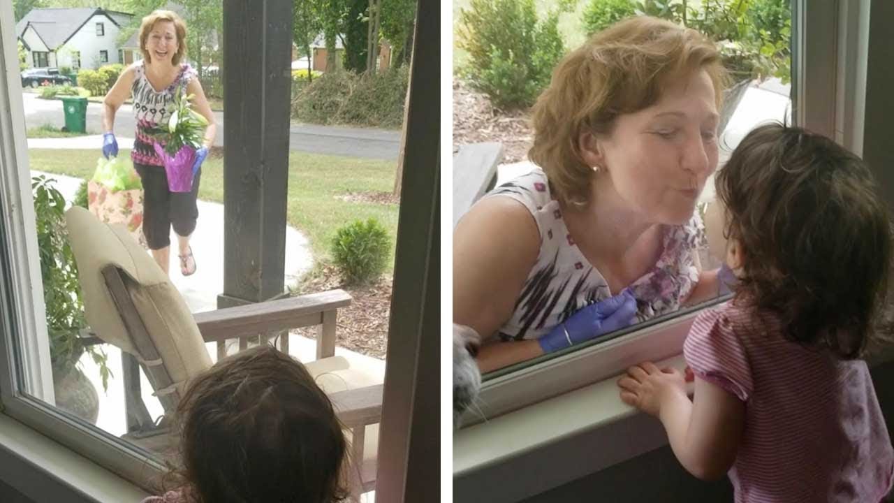 Grandma Surprises Girl During Lockdown