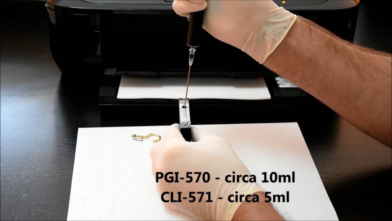 Come ricaricare cartucce Canon PGI-570 CLI-571 stampante PIXMA MG5750