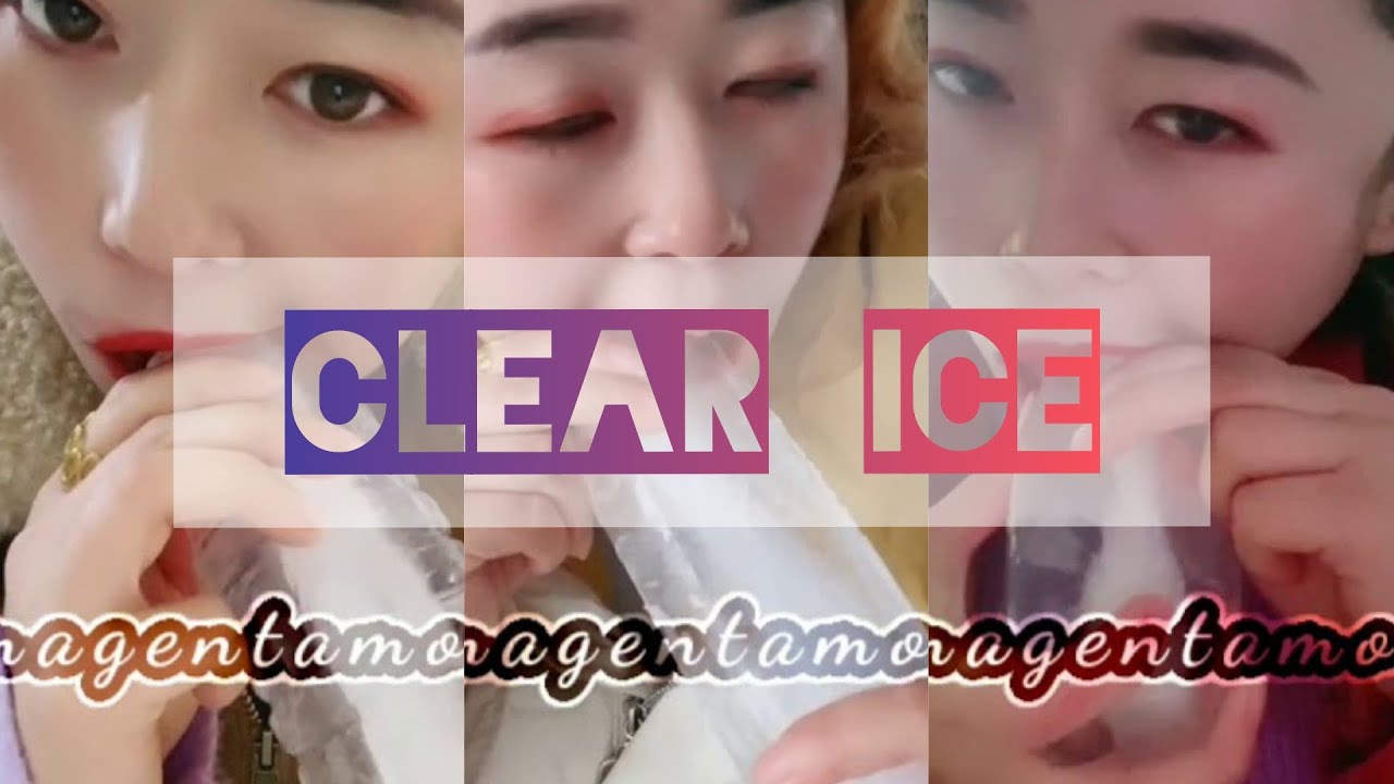 Ice Eating Compilation #77 |Requested| - Clear Ice 🤍❄🧊🧴