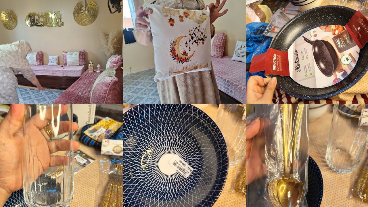 تنظيف عميق لصالون لإستقبال رمضان🌙✨تحضيراتي بسيطة🌸مشتريات خفيفة من الاواني  و الديكور🌙