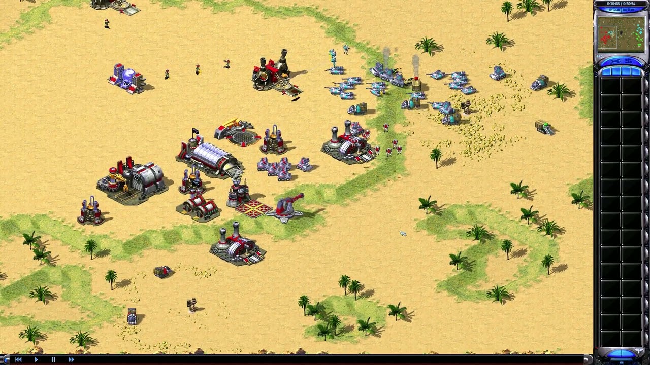 Red Alert 2 Online 2v2 Match | High Rank Korea and France Gameplay