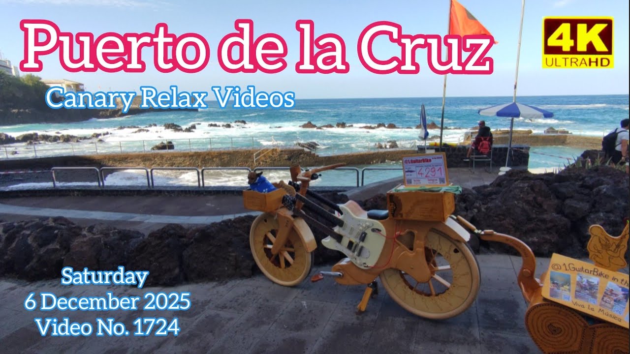 Тенерифе 🏝️ Пуэрто-де-ла-Крус с GuitarBike от пляжа Сан-Тельмо до пляжа Мартианес