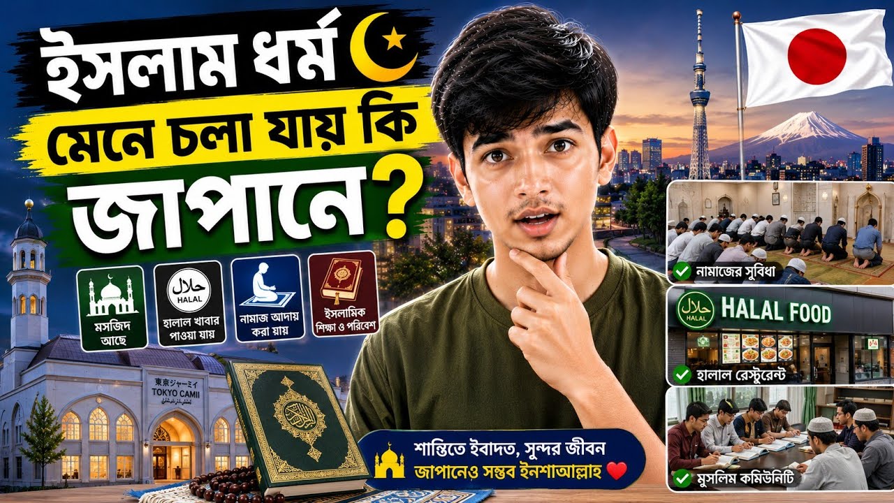 Islam in Japan| Muslim Students in Japan from Bangladesh| Japan Students Visa Bangla