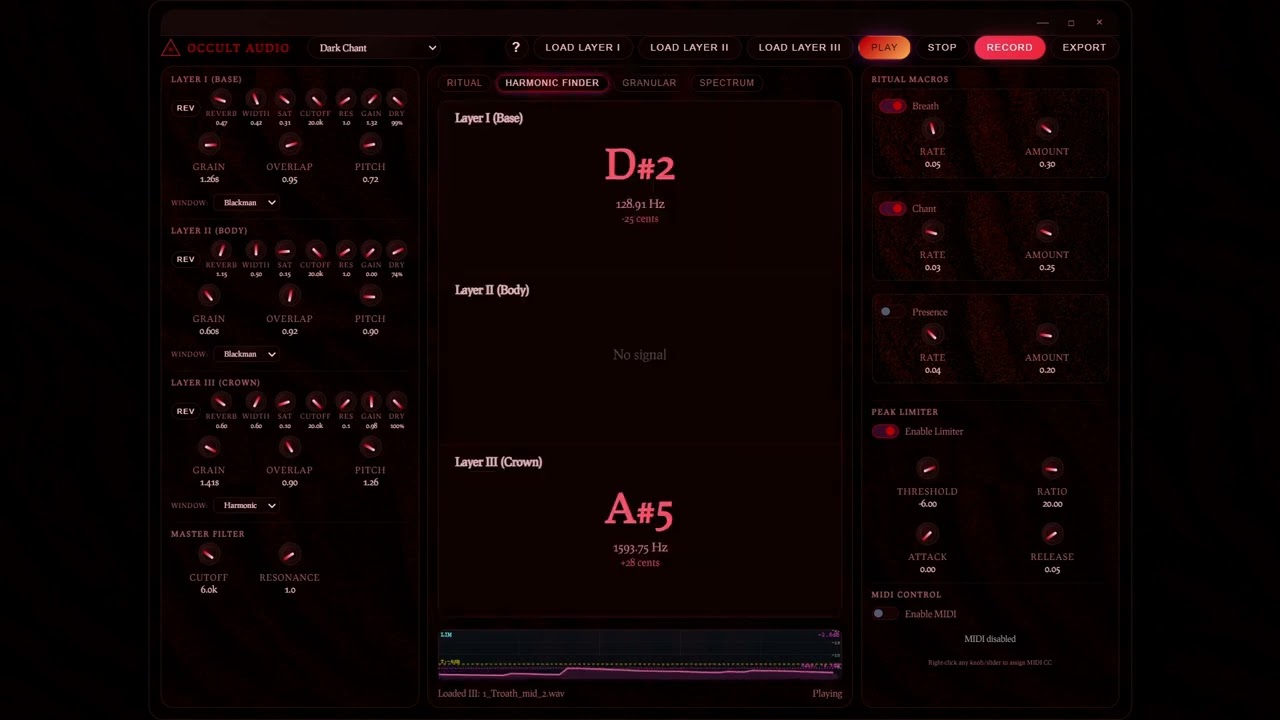 OCCULT Audio Engine | Dark Ambient \ Ritual Drones
