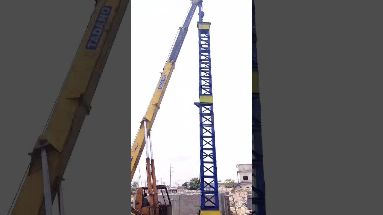 Mobile Crane 50 ft beam lifting #shorts