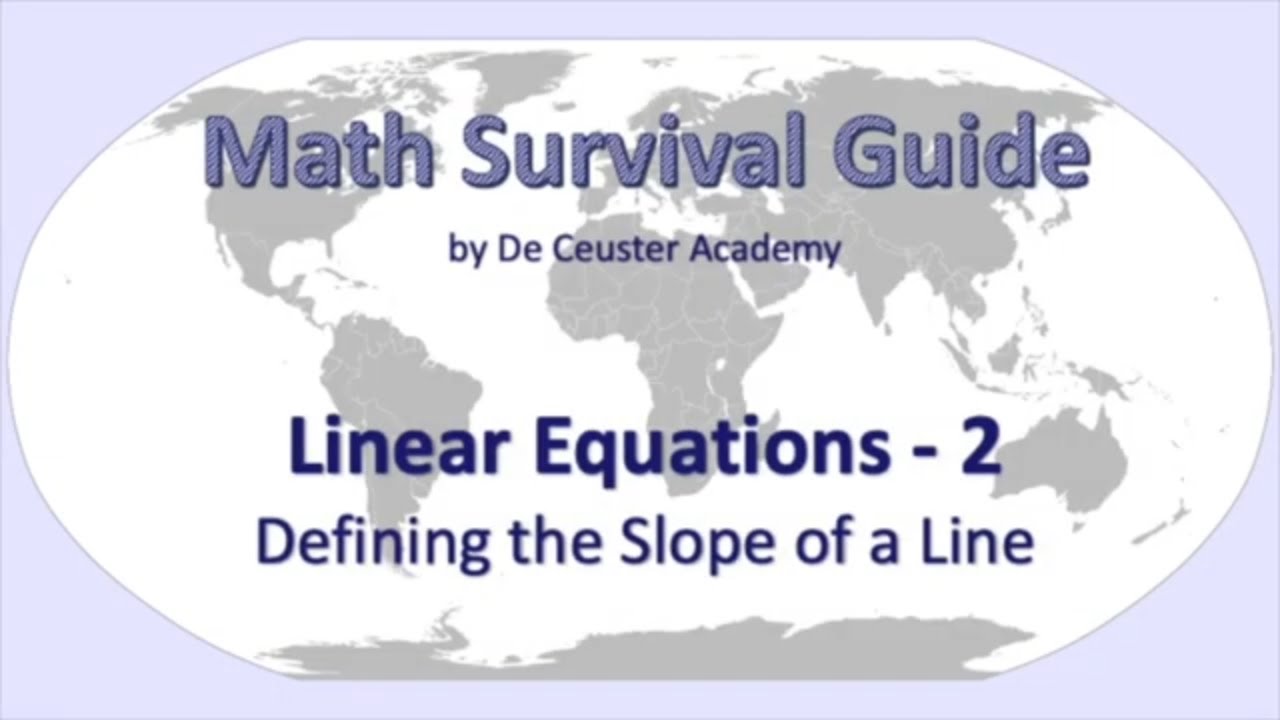 Math Survival Guide - Linear Equations 2