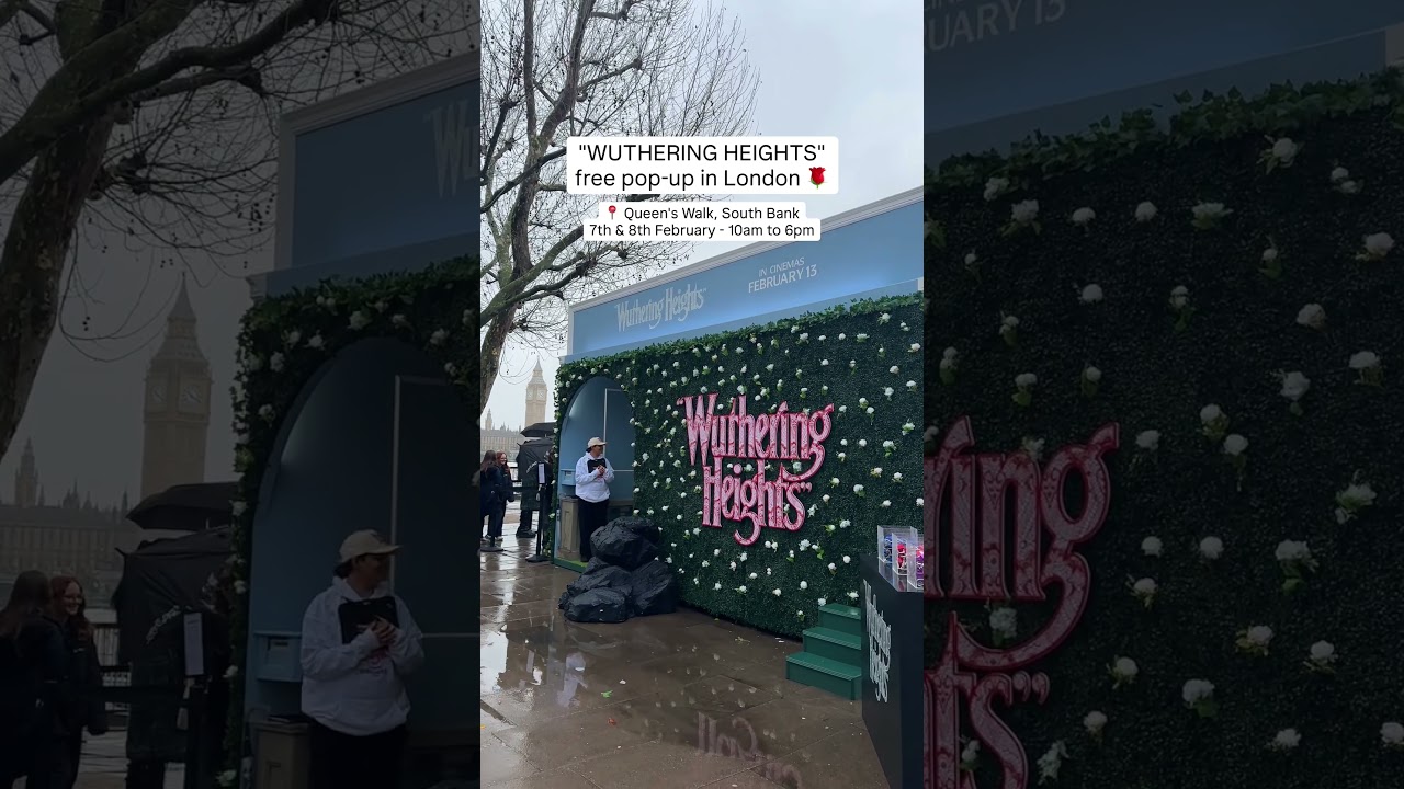 Celebrate love in all its forms at the #WutheringHeightsMovie pop-up in London 🌹 In cinemas Feb 13.