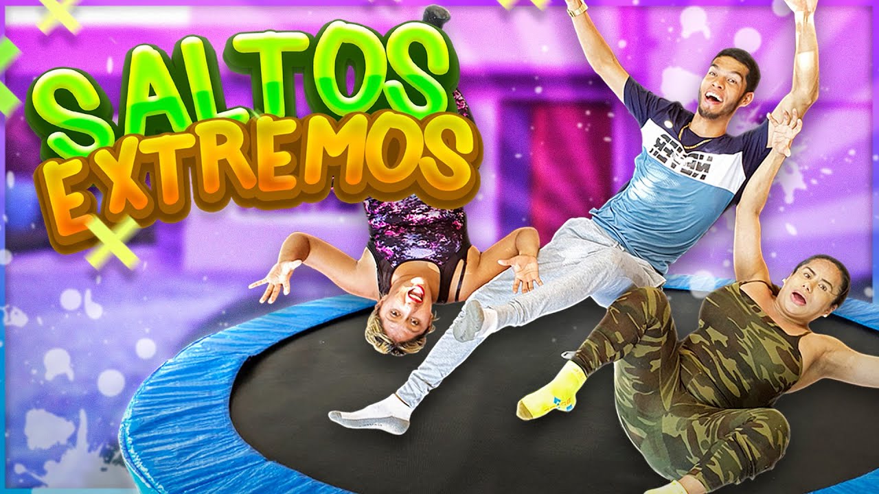 🔥SALTOS EXTREMOS EN CAMA EL&Aacute;STICA #2 🔥